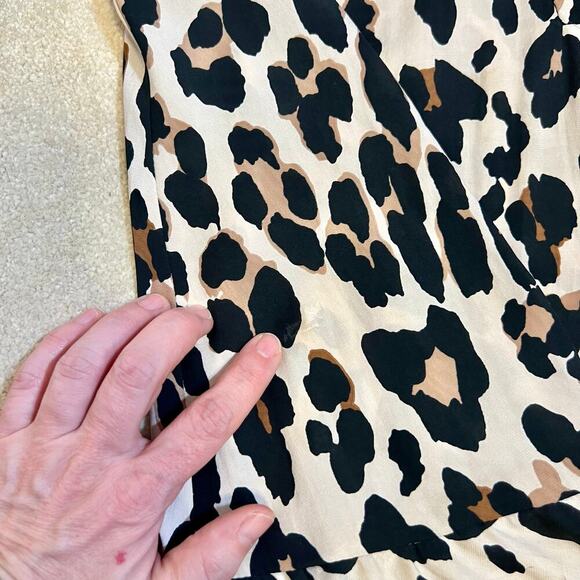 Nanette Lepore Leopard Print Flowy Top Size Small Dressy Chic - Picture 11 of 11